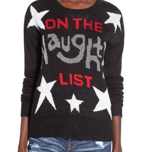 On the naughty list women's ugly sweater size L